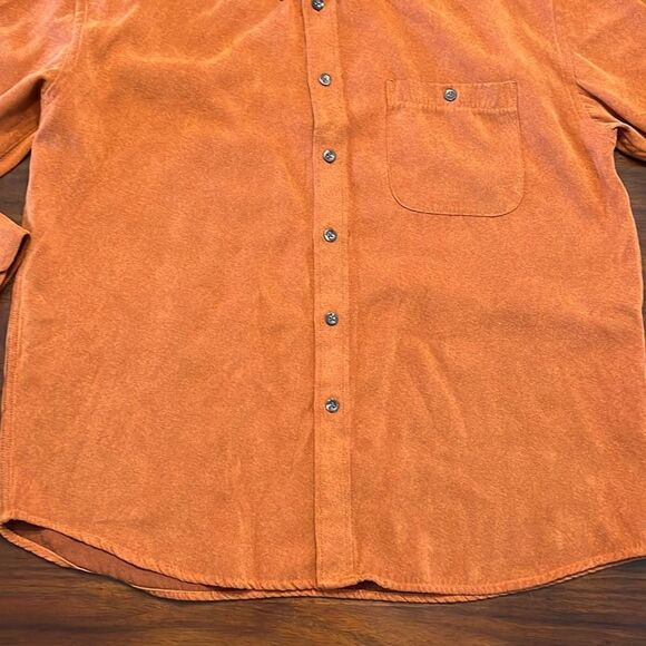 Enro Burnt Orange Long Sleeve Button Down Shirt Men’s Large - Picture 4 of 8